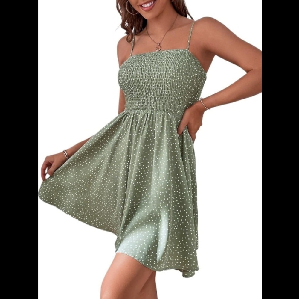 Women's Short Dress Dot Cami